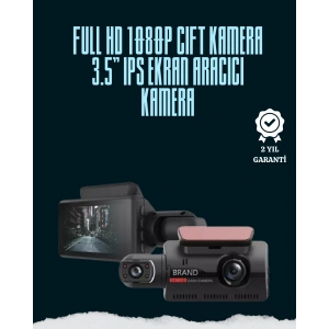 Çift Lensli Araç İçi Kamera – Park Koruma, Gece Görüş Ve Tarih Damgası