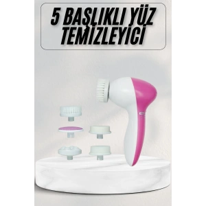 Cilt Temizleme Ve Masaj Aleti 5 Başlıklı Akne Ve Sivilce Önleyici