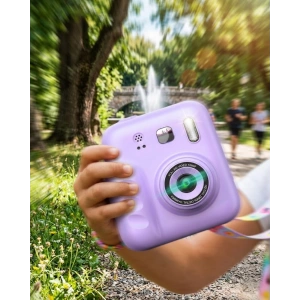 Çocuk Dijital Fotoğraf Makinesi Anında Baskı Ve 4 Rulo Kağıt 5 Kalem Hediye