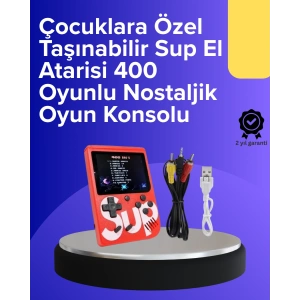 Çocuklar İçin 400 Retro Oyunlu Konsol
