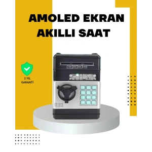Çocuklar İçin Şifreli Atm Kasa Para Yutan Kumbara