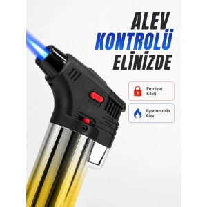Çok Amaçlı Jet Alev Çakmak Kamp Mutfak Ve Puro Kullanımına Uygun