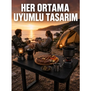 Çok Amaçlı Katlanır Kamp Masası Dayanıklı Piknik Balkon Bahçe Masası