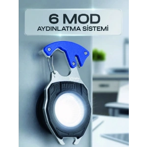 Çok Fonksiyonlu Acil Durum El Feneri Elektronik Çakmak Tornavida Ve Düdük Özellikli