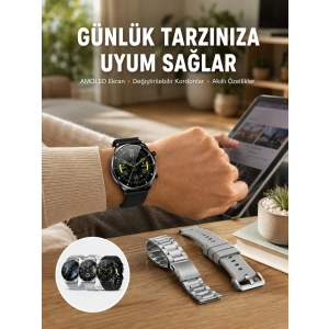 Çok Fonksiyonlu Akıllı Saat Bluetooth Bağlantılı Çağrı Cevaplayabilen Uzun Pil Ömrü Yeni Nesil