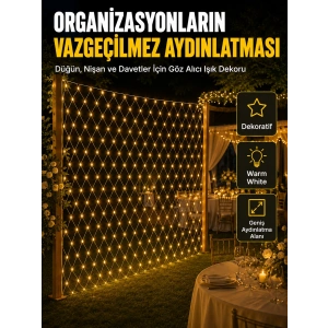 Dekoratif Ağ Led Işık İle Organizasyonlarınıza Masalsı Atmosfer