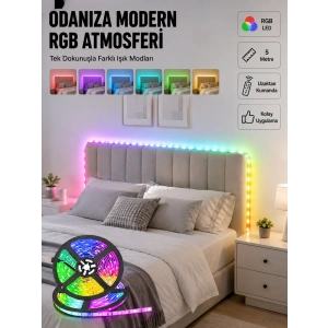 Dekoratif Kumandalı Şerit Led 5 Metre