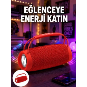 Derin Baslı Çift Hoparlörlü Taşınabilir Kablosuz Hoparlör Yeni Nesil