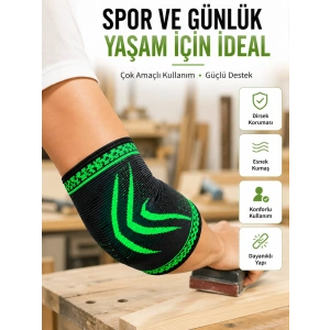 Dirsek Destekliği Kompresyonlu Elastik Spor Dirsek Koruyucu Günlük Kullanım İçin
