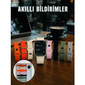 Dokunmatik Akıllı Saat Bluetooth Arama Sağlık Takipli 7 Değiştirilebilir Kordonlu Saat