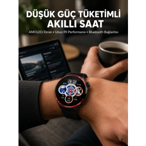 Dokunmatik Akıllı Saat Kablosuz Şarj Amoled Ekran Yeni Nesil