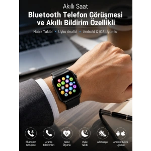 Dokunmatik Ekran, Bluetooth Görüşme, Akıllı Bildirim Ve Günlük Aktivite Takibi