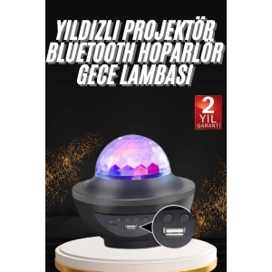 Dönen Işıklı Disko Topu Projektör Müzik Çalarlı Disco Speaker