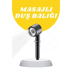 Duş Başlığı Yüksek Basınçlı Masaj Taraklı 3 Kademeli