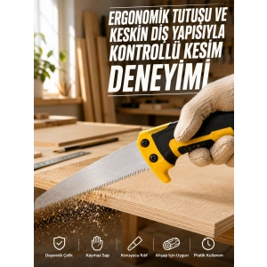 Düz Bıçaklı Budama Testeresi Kılıflı Güvenli Tasarım