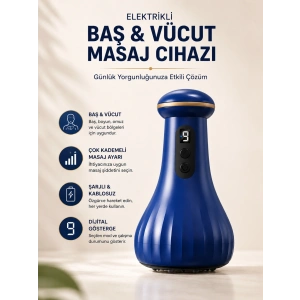 Elektrikli Masaj Cihazı Baş, Vücut Kullanımına Uygun