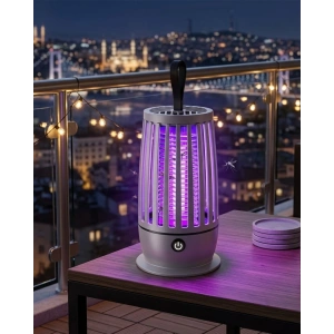 Elektrikli Sivrisinek Öldürücü Lamba Uv Işıklı Sessiz Çalışma Geniş Etki Alanı