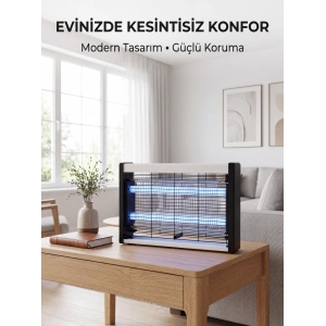 Elektrikli Uv Sinek Öldürücü Lamba Çift Işıklı Güçlü Koruma