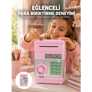 Elektronik Şifreli Otomatik Para Yutan Çocuk Kumbarası