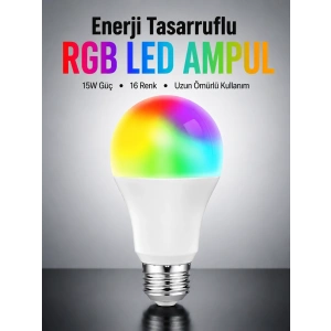 Enerji Verimli Akıllı Led Ampul, Uzaktan Kontrol Özellikli