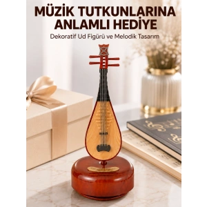 Enstrüman Figürlü Melodi Çalan Dekoratif Müzik Kutusu