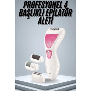 Epilatör Cihazı Epilasyon Aleti Çoklu Başlık Seçeneği Ayak Törpüsü