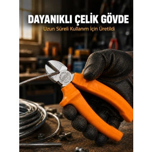 Ergonomik Saplı Hassas Kesim Sunan Dövme Çelik Yan Keski