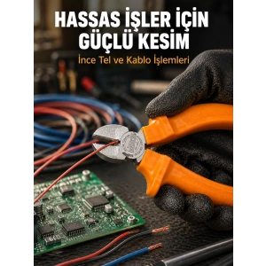 Ergonomik Saplı Hassas Kesim Sunan Dövme Çelik Yan Keski