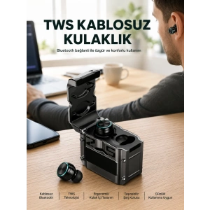Ergonomik Tasarımlı Bluetooth Kulaklık | Suya Dayanıklı | Dokunmatik Kontrollü Yeni Nesil