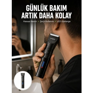 Erkek Saç Ve Sakal Kesme Makinesi – Su Geçirmez, Sessiz Motorlu Yeni Nesil