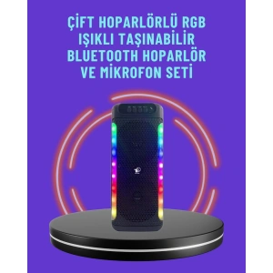 Ev Ve Dış Mekan Kullanımına Uygun Rgb Işıklı Hoparlör