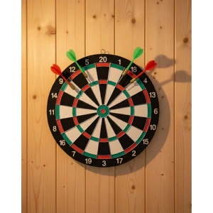 Ev Ve Ofis İçin 17 İnç Dart Tahtası Seti 4 Adet Dart Oku Dahil