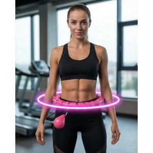 Evde Spor İçin Akıllı Hula Hoop Çemberi Bel İnceltici Mor
