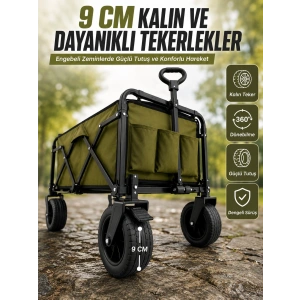 Extra Cepli Katlanabilir Wagon Arabası İle Pratik Ve Düzenli Taşıma