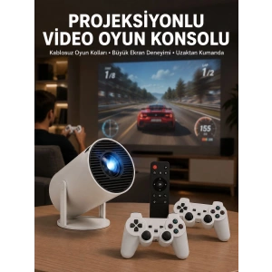 Film Dizi Ve Oyun İçin Taşınabilir Kablosuz Mini Projeksiyon Yeni Nesil