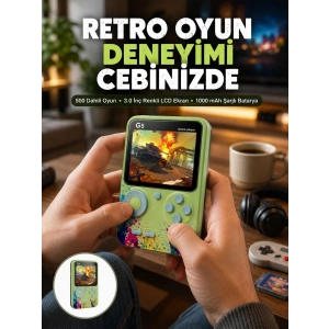 G5 Game Box Retro Mini Oyun Konsolu – 500 Dahili Oyun Yeni Nesil