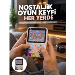 Game Box Mini 500 Adet Retro Oyun Taşınabilir Oyun Konsolu Yeni Nesil