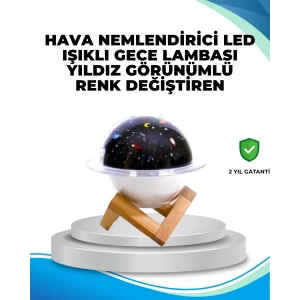 Gece Lambası Özellikli Taşınabilir Nemlendirici Ve Aromaterapi Cihazı Usb Girişli