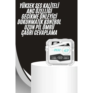 Gecikme Önleyici Oyuncu Kulaklığı Bluetooth Bağlantılı Anc Özelliği 5.0 Bluetooth