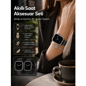 Günlük Kullanıma Uygun Akıllı Saat Aksesuar Paketi Yeni Nesil