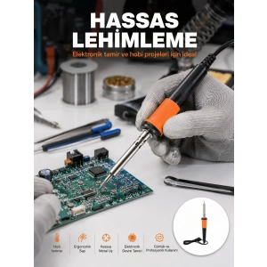 Güvenli Kullanım Sağlayan Isı Yalıtımlı Lehimleme Kalemi