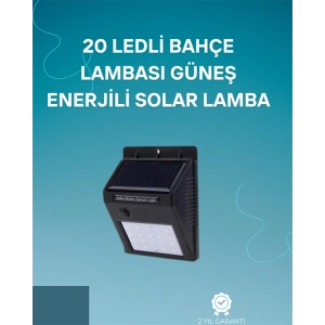 Hareket Sensörlü Solar Lamba | 120° Algılama Açısı, 3-4 Metre Mesafe, Suya Dayanıklı Led