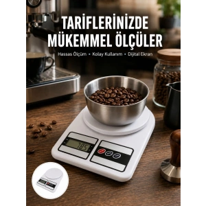 Hassas Ölçüm İçin Dijital Mutfak Tartısı – 10 Kg Kapasiteli Yeni Nesil