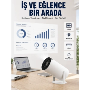Hdmı Ve Usb Girişli Uzun Ömürlü Ampullü Projeksiyon