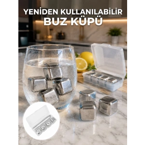 Hızlı Soğutma Özellikli Paslanmaz Metal Buz Küpü Takımı Yeni Nesil