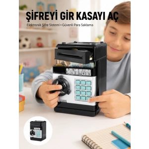Işıklı Sesli Şifreli Atm Görünümlü Kasa Kumbara