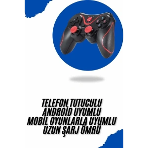Joystik Gamepad Bluetooth Telefon Tutucu Oyun Kolu Telefon Android Uyumlu
