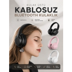 Kablosuz Bluetooth Kulaklık Anc/enc Destekli Kulak Üstü Yüksek Ses Kaliteli
