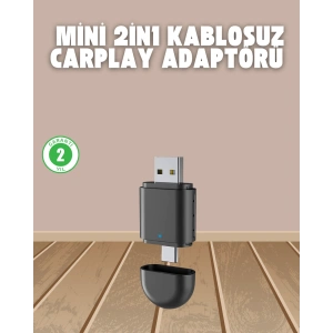 Kablosuz Carplay Adaptörü – Usb-a & Type-c Uyumlu Hızlı Bağlantı Cihazı
