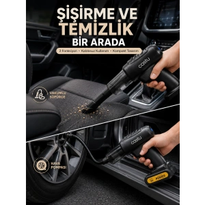 Kablosuz Hava Pompası Ve Vakumlu El Süpürgesi